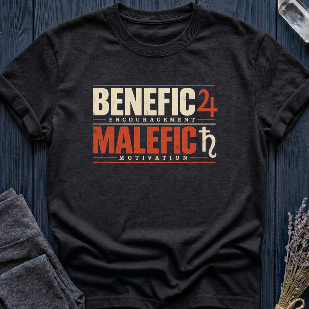 Benefic = Encouragement. Malefic = Motivation.