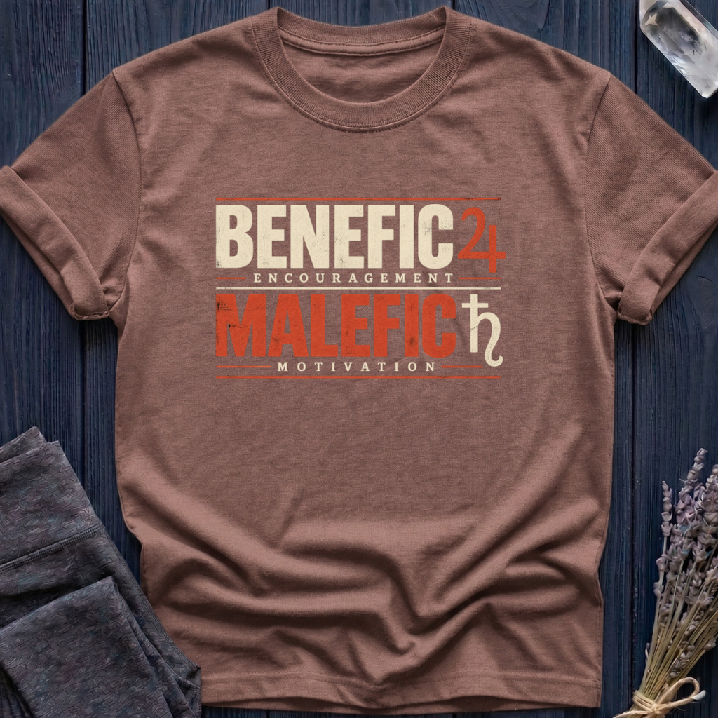 Benefic = Encouragement. Malefic = Motivation.