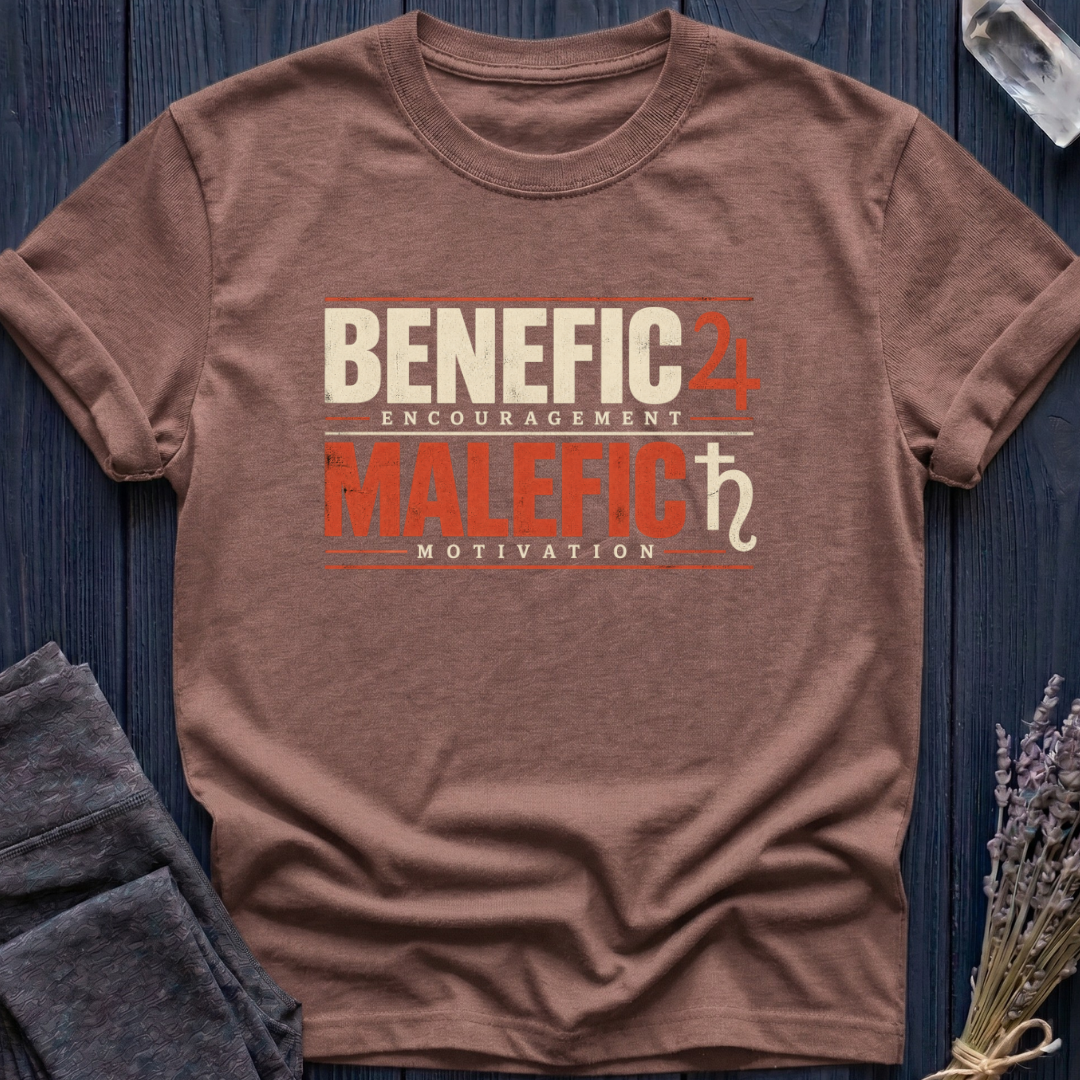 Benefic = Encouragement. Malefic = Motivation.
