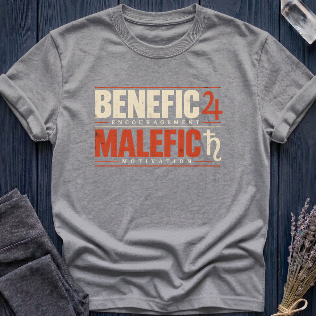 Benefic = Encouragement. Malefic = Motivation.
