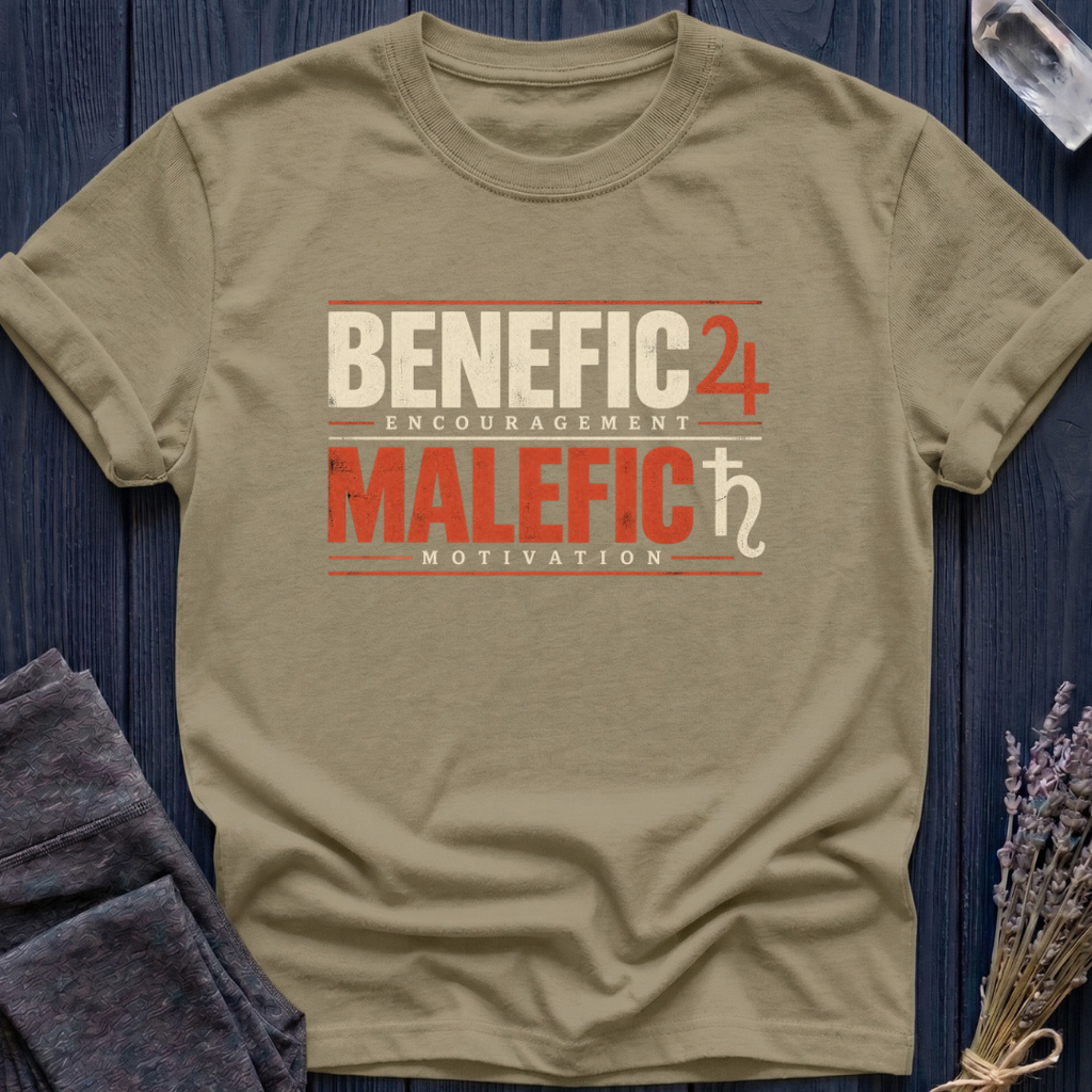 Benefic = Encouragement. Malefic = Motivation.