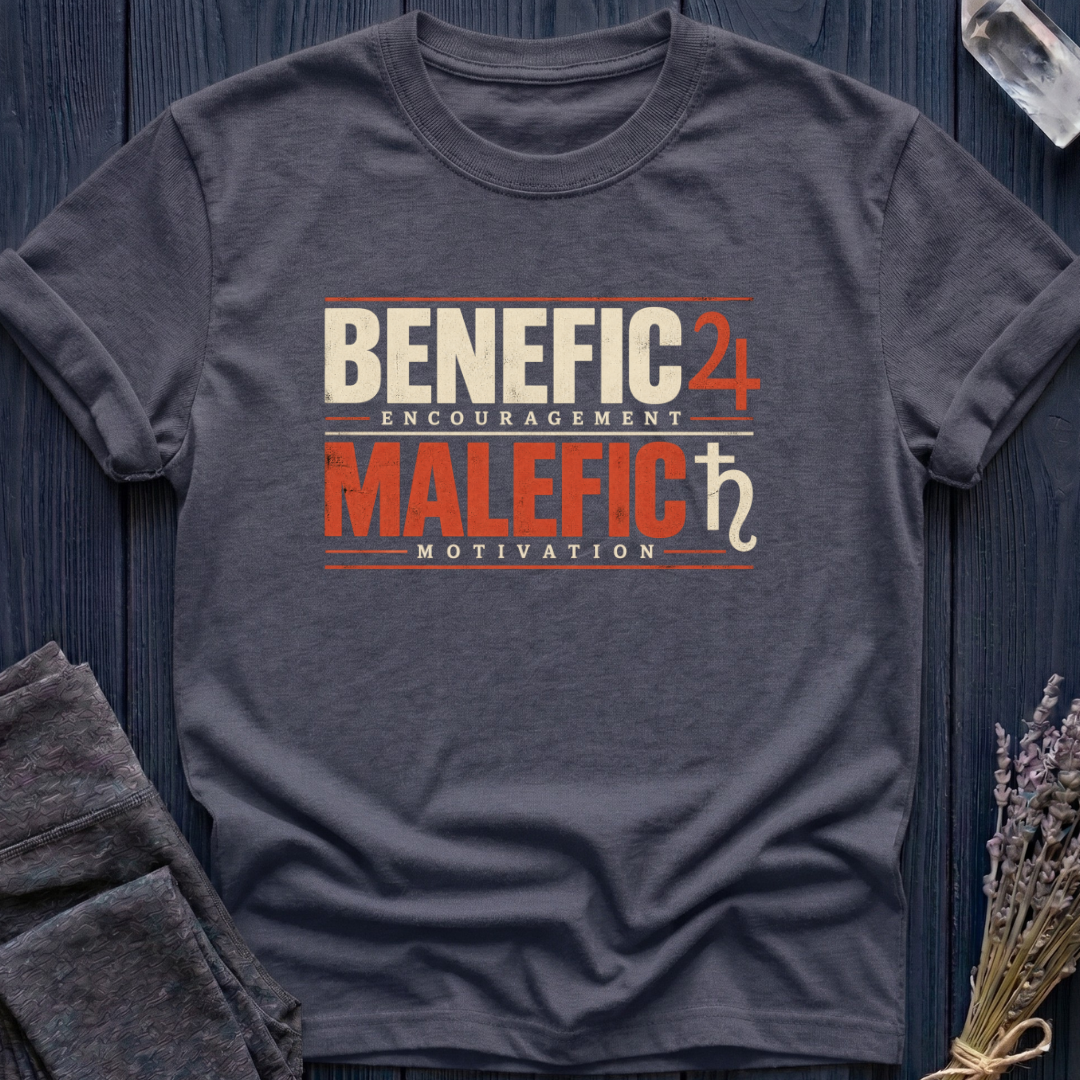 Benefic = Encouragement. Malefic = Motivation.