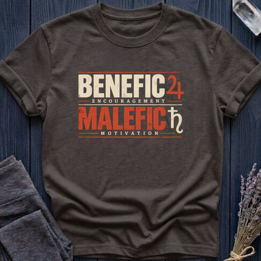 Benefic = Encouragement. Malefic = Motivation.